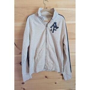 Abercrombie & Fitch Vintage Zip Y2K Track Jacket L Embroidered OG Distresressed